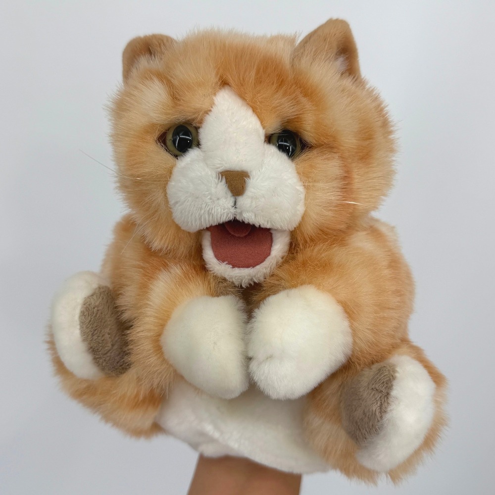 Folkmanis Orange Tabby Kitten Cat Puppet